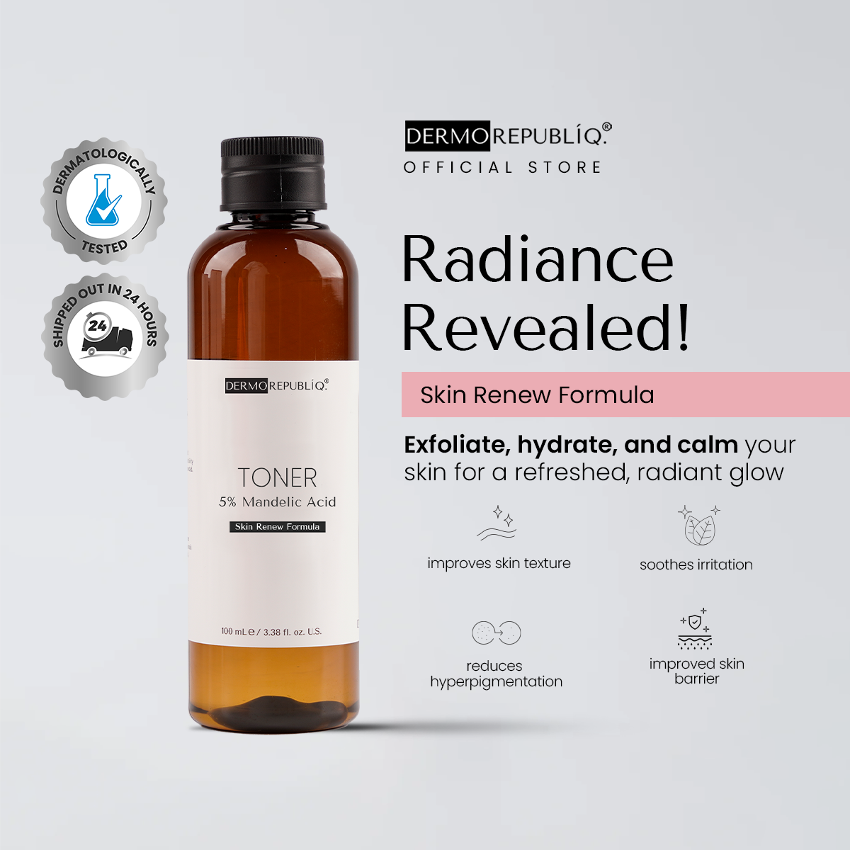Dermorepubliq Skin Renew 5% Mandelic Acid Toner
