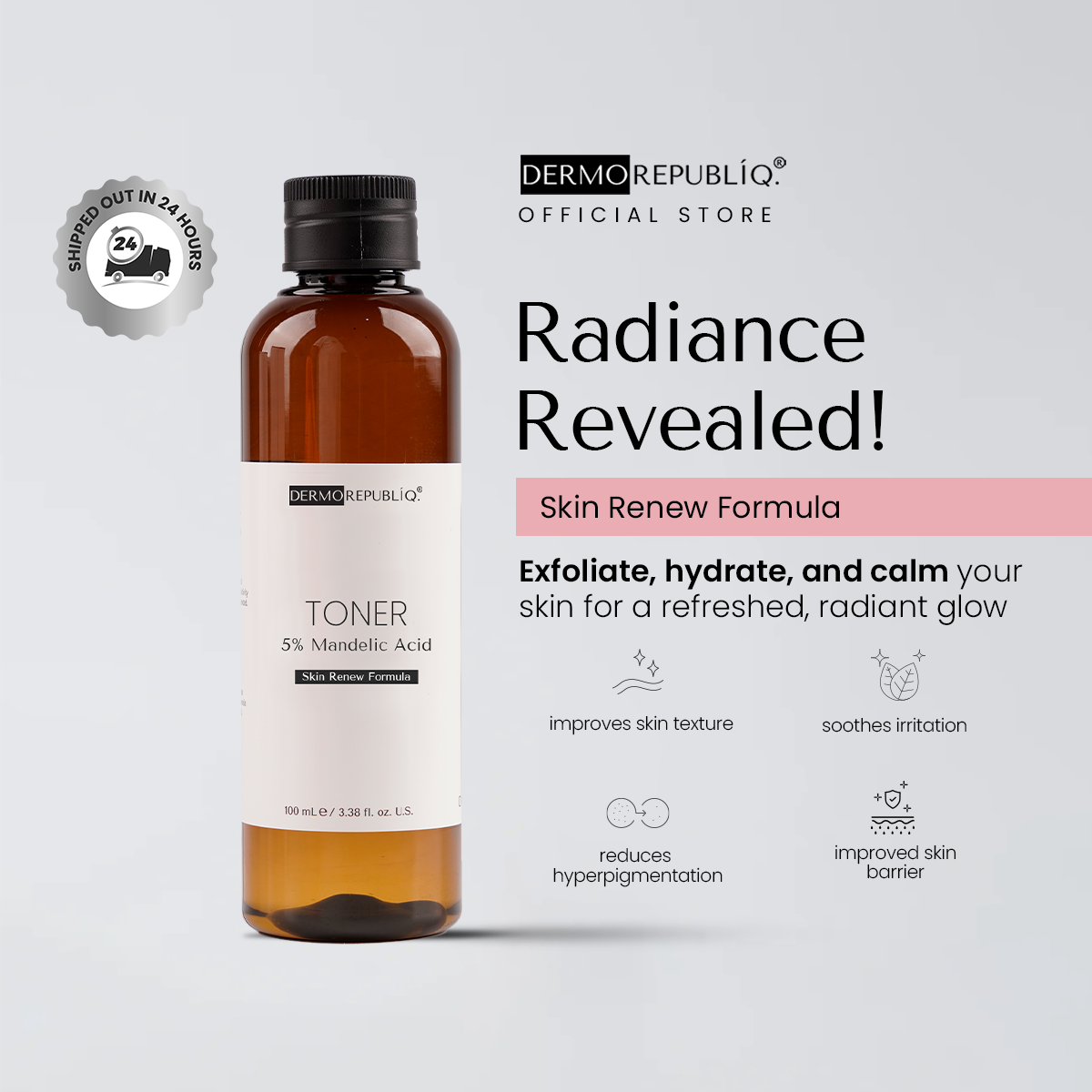 Dermorepubliq Skin Renew 5% Mandelic Acid Toner