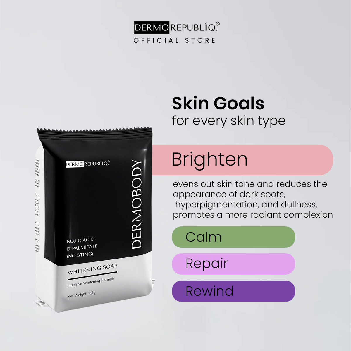 DermoBody Kojic Acid Dipalmitate No Sting Brightening Body Bar