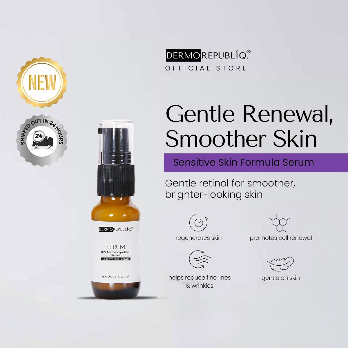 Dermorepubliq 0.1% Microencapsulated Retinol Serum – Sensitive Skin Formula