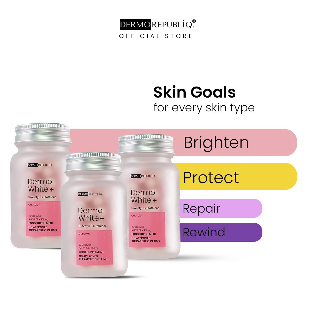 DermoWhite+ S-Acetyl Glutathione | Bundle of 3