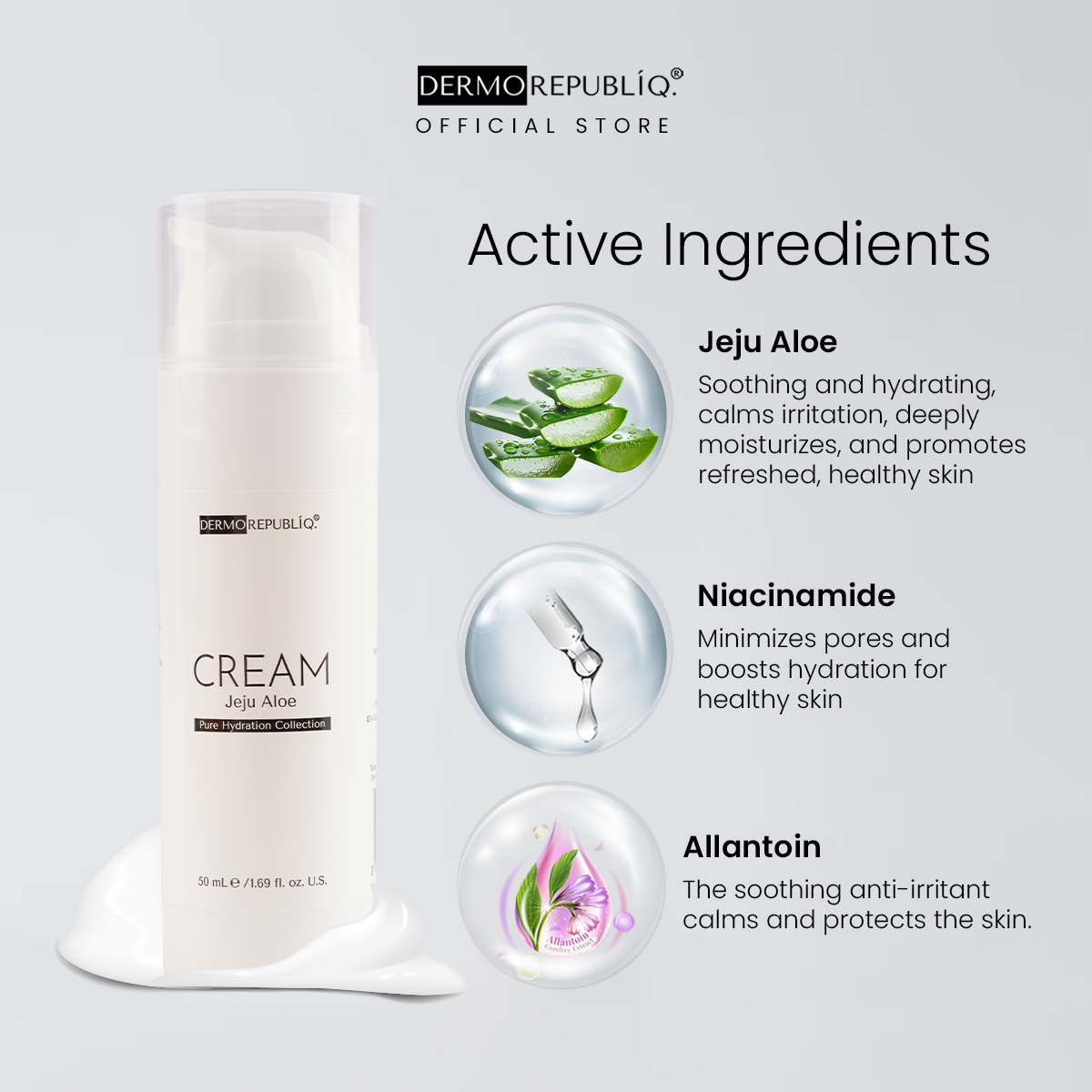 Dermorepubliq Pure Hydration Jeju Aloe Hydrating Cream