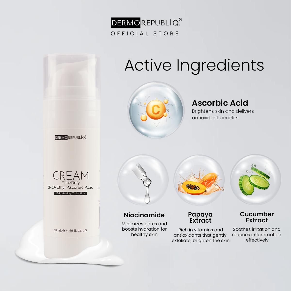Dermorepubliq TimeDefy 3-O-Ethyl Ascorbic Acid Brightening Cream