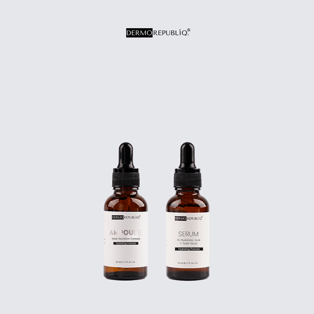 Dermorepubliq Dermo Duo - Ultra Hydrate (55% Snail Hydrating Ampoule + 1% Hyaluronic Acid)