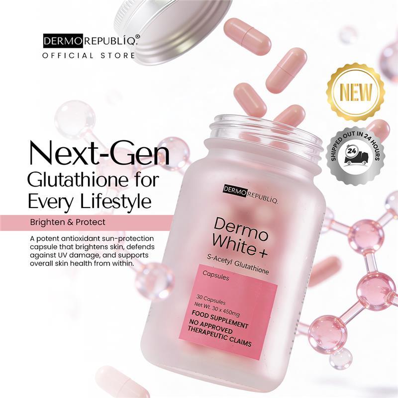 DermoWhite+ S-Acetyl Glutathione Sunblock Capsule DermoWhite+ S-Acetyl Glutathione Sunblock Capsule
