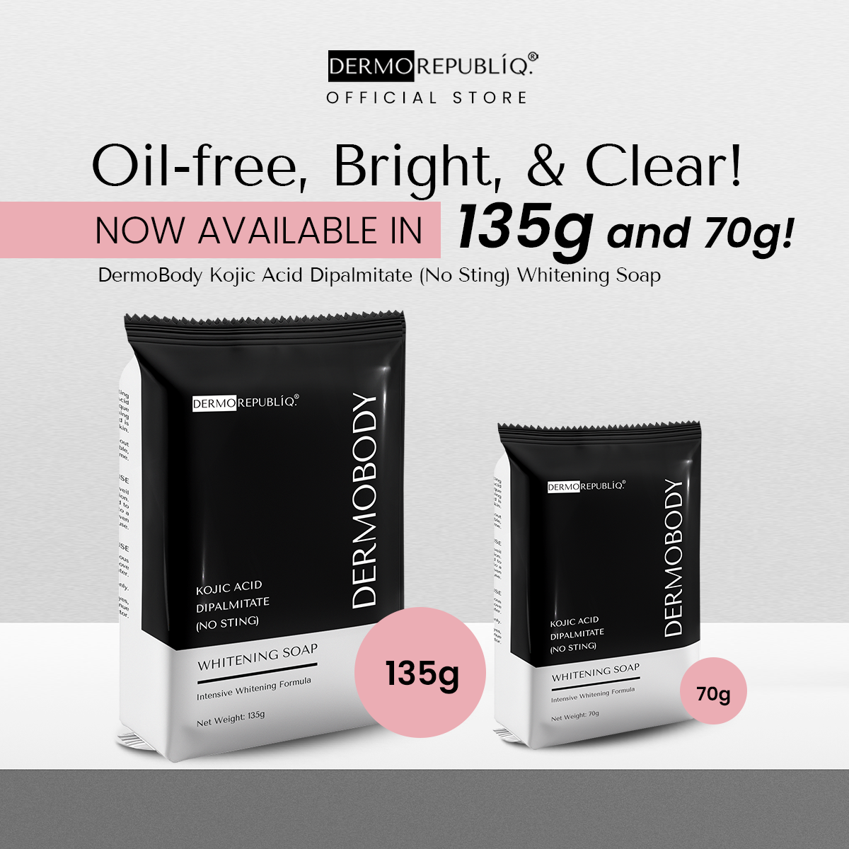 DermoBody Kojic Acid Dipalmitate No Sting Brightening Body Bar
