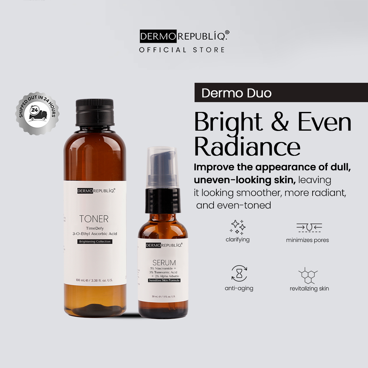 Dermorepubliq Dermo Duo - Bright & Even Radiance