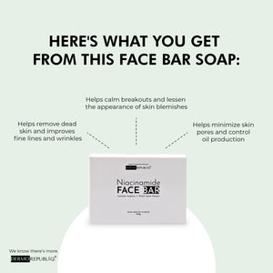 Dermorepubliq Niacinamide Acne And Oil Control Face Bar Soap - 100 G