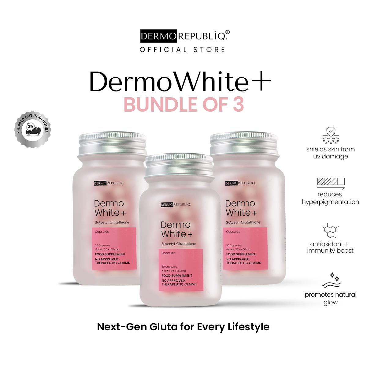 DermoWhite+ S-Acetyl Glutathione | Bundle of 3