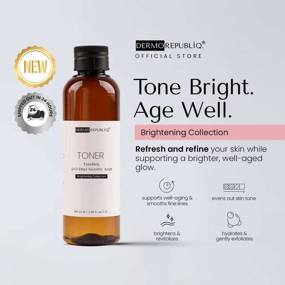 Dermorepubliq TimeDefy 3-O-Ethyl Ascorbic Acid Brightening Toner