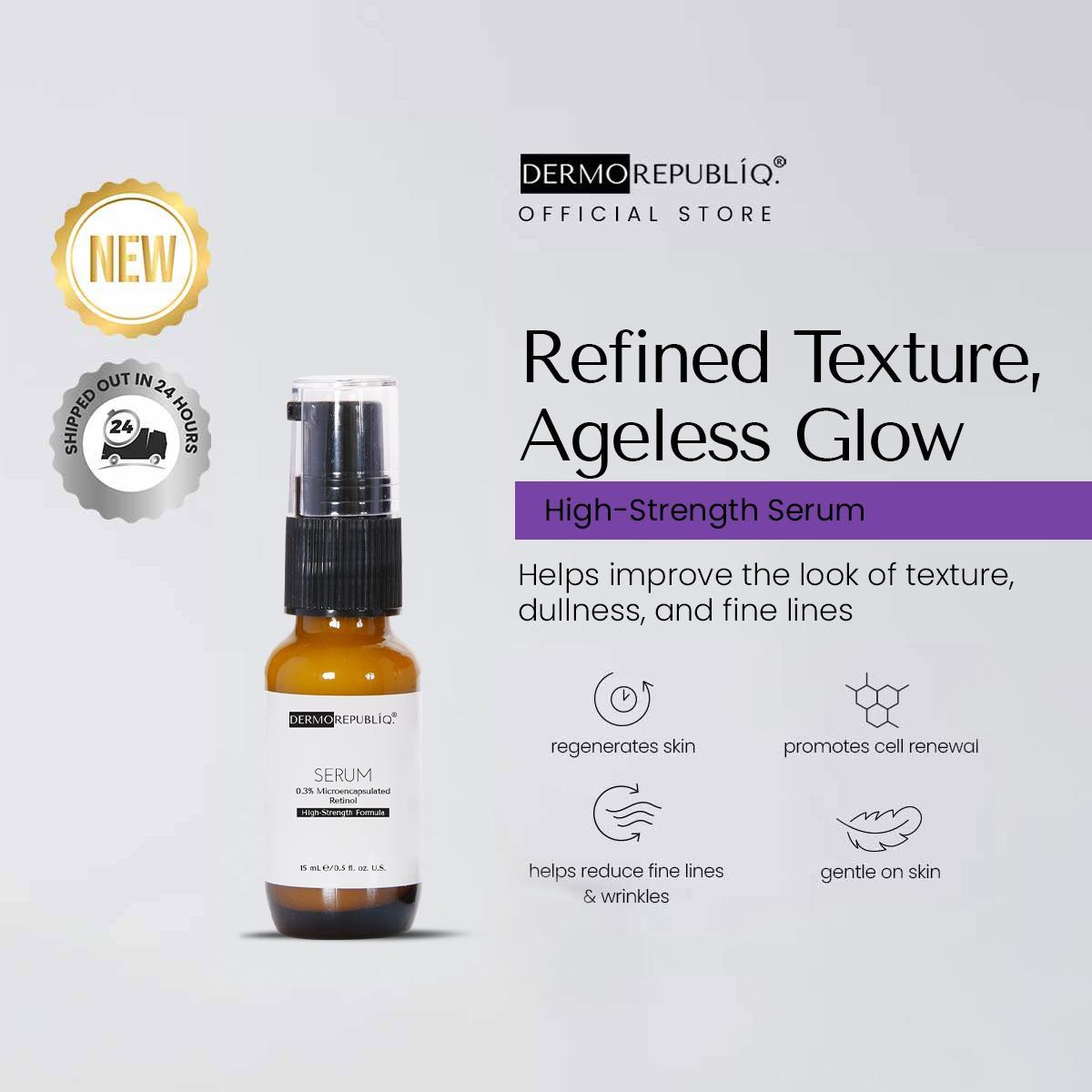 Dermorepubliq 0.3% Microencapsulated Retinol Serum – High-Strength Formula