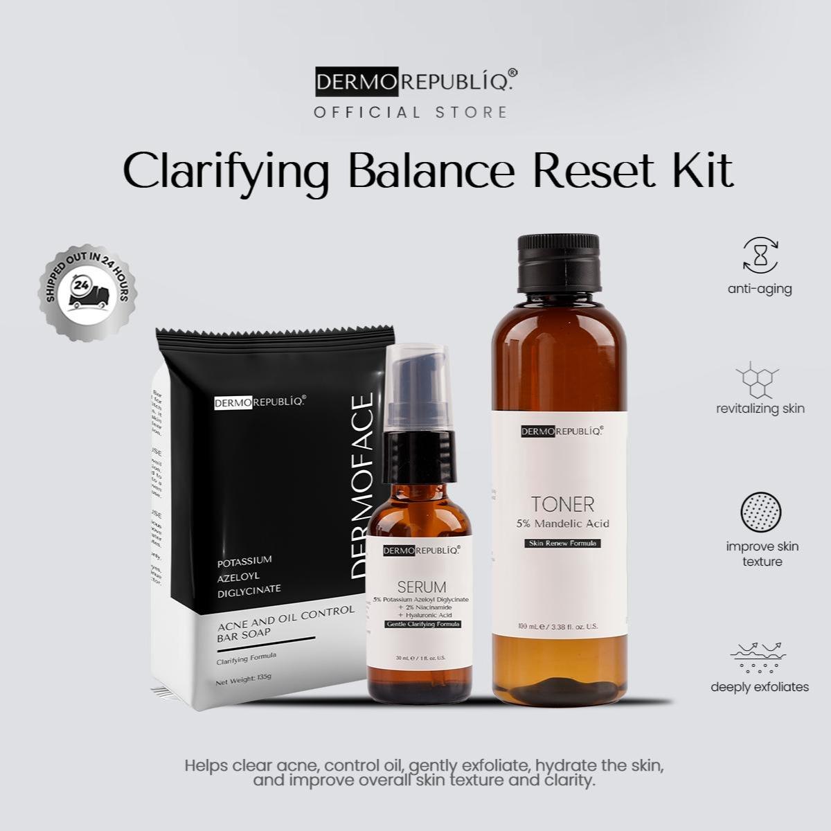 Dermorepubliq Clarifying Balance Reset Kit (Potassium Azeloyl Diglycinate Clarifying + Mandelic Acid)
