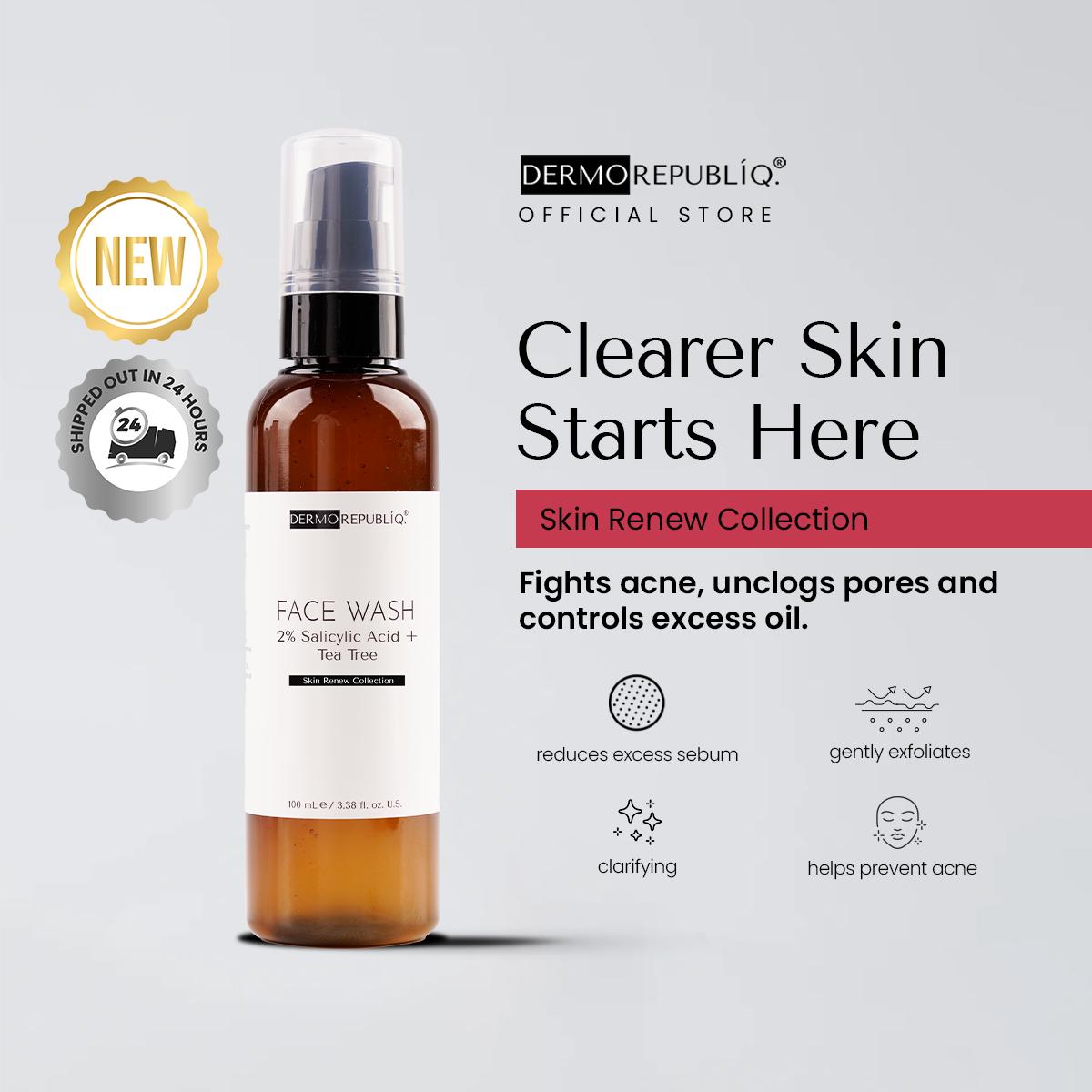 Dermorepubliq Skin Renew 2% Salicylic Acid + Tea Tree Face Wash