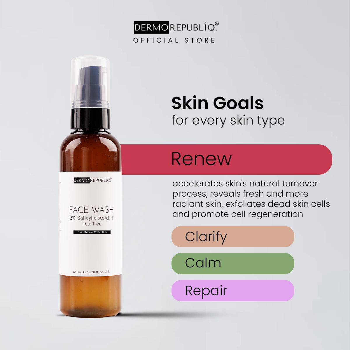 Dermorepubliq Skin Renew 2% Salicylic Acid + Tea Tree Face Wash