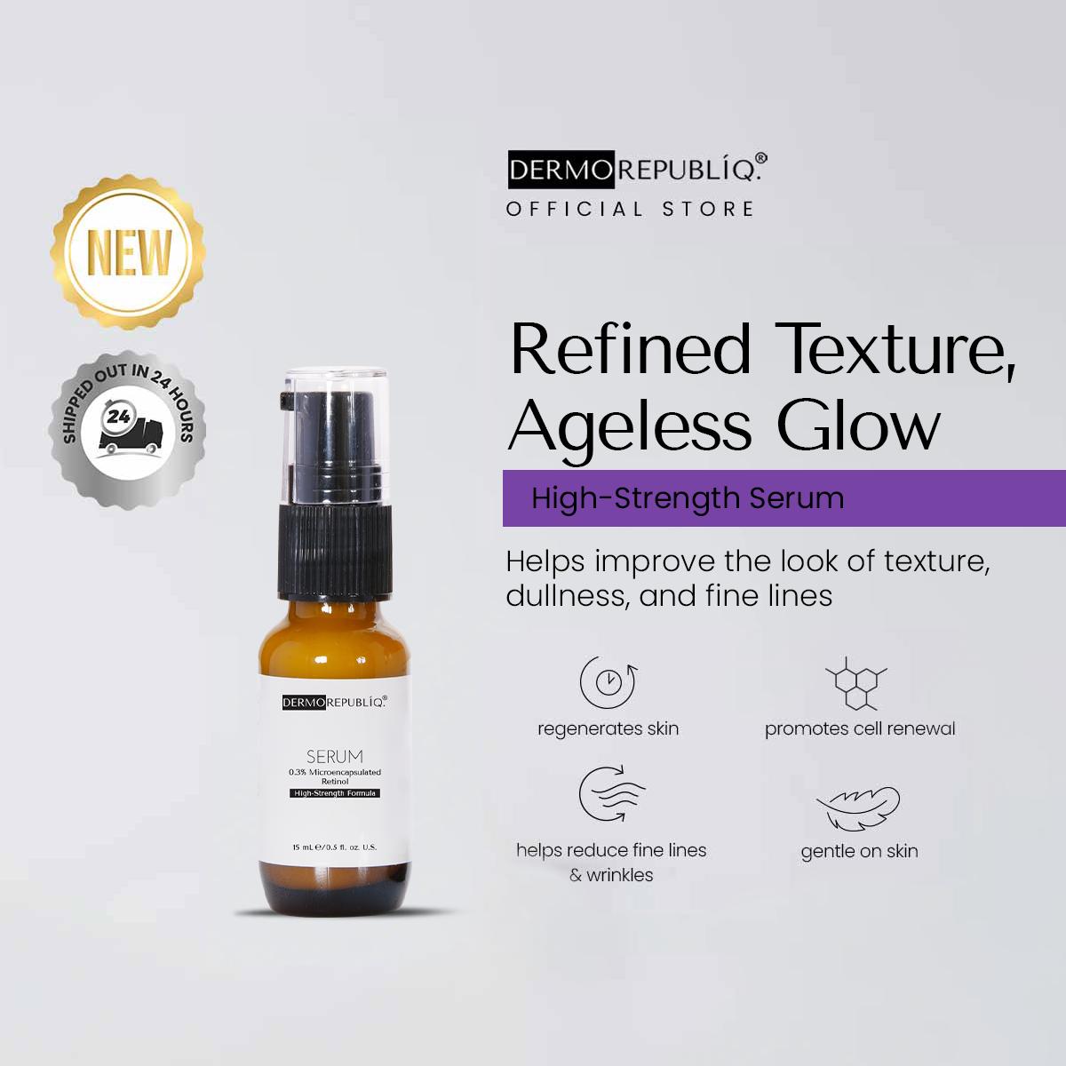 Dermorepubliq 0.3% Microencapsulated Retinol Serum – High-Strength Formula