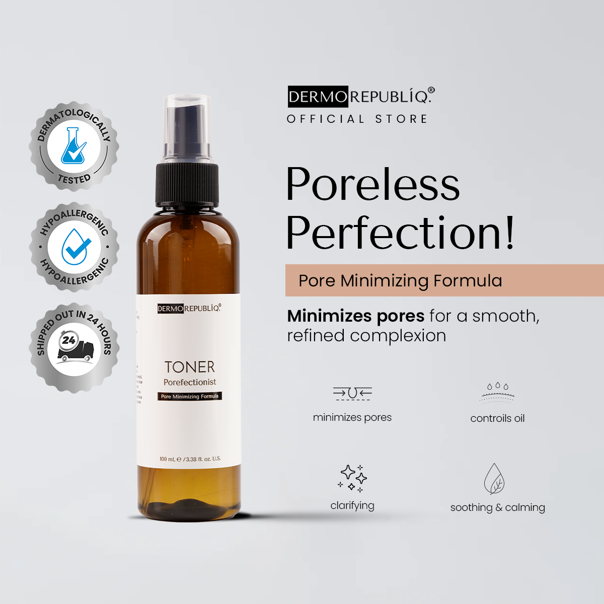 Dermorepubliq Porefectionist Pore Minimizing Toner with Apple Extracts and Niacinamide