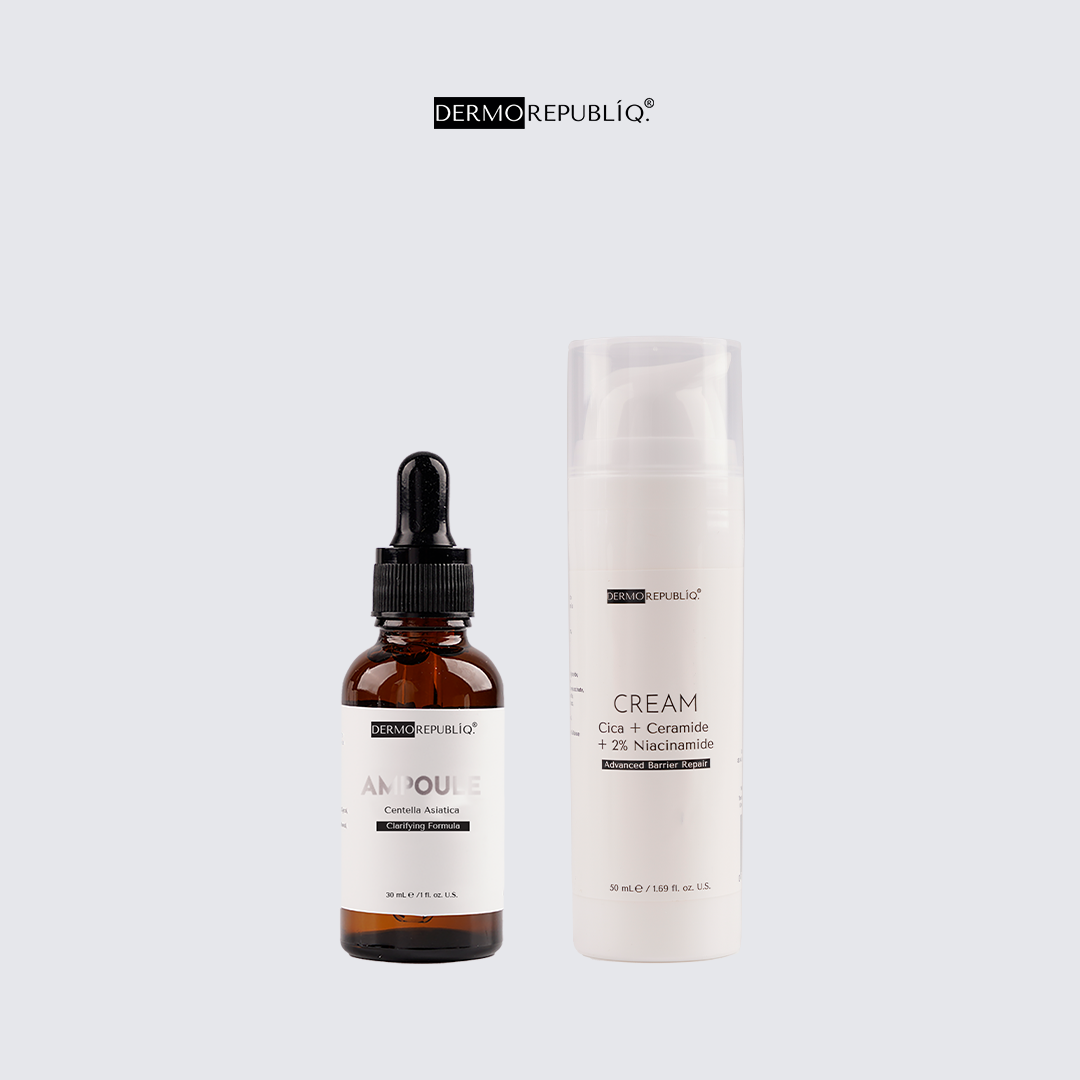 Dermorepubliq Dermo Duo - Barrier Boost (82% Cica Clarifying Ampoule +  Cica + Ceramide + 2% Niacinamide)