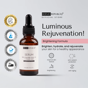 Dermorepubliq 15% L-Ascorbic Acid + E + Ferulic Acid Brightening Formula Serum - 30 mL