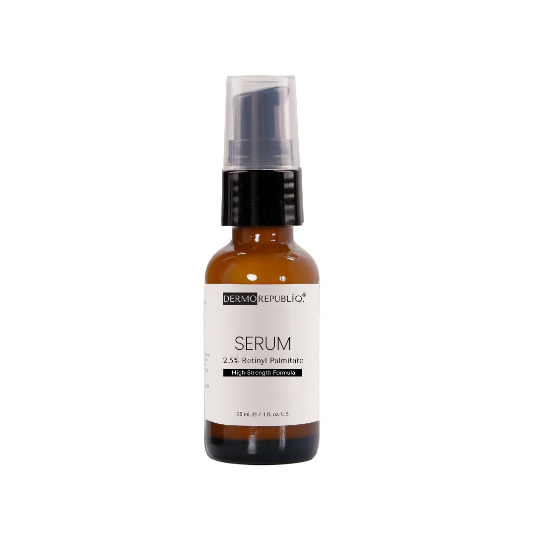 Dermorepubliq Vitamin C (L-Ascorbic) & 2.5% Retinyl Palmitate Morning and Night Set - Prevent and Correct - 2x30mL
