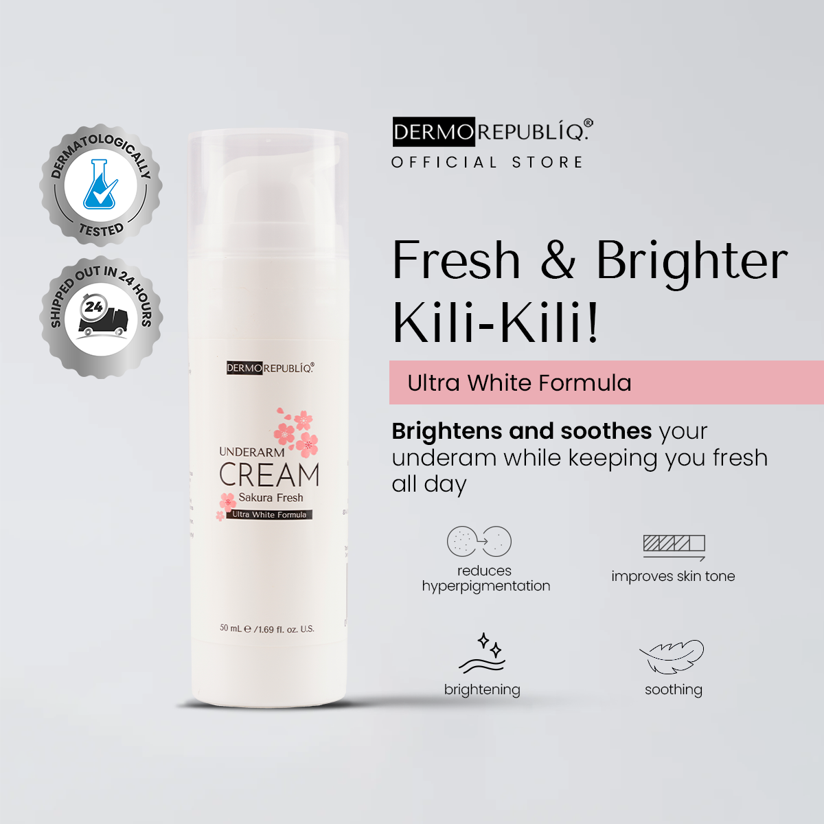 Dermorepubliq Sakura Fresh Ultra White Underarm Cream
