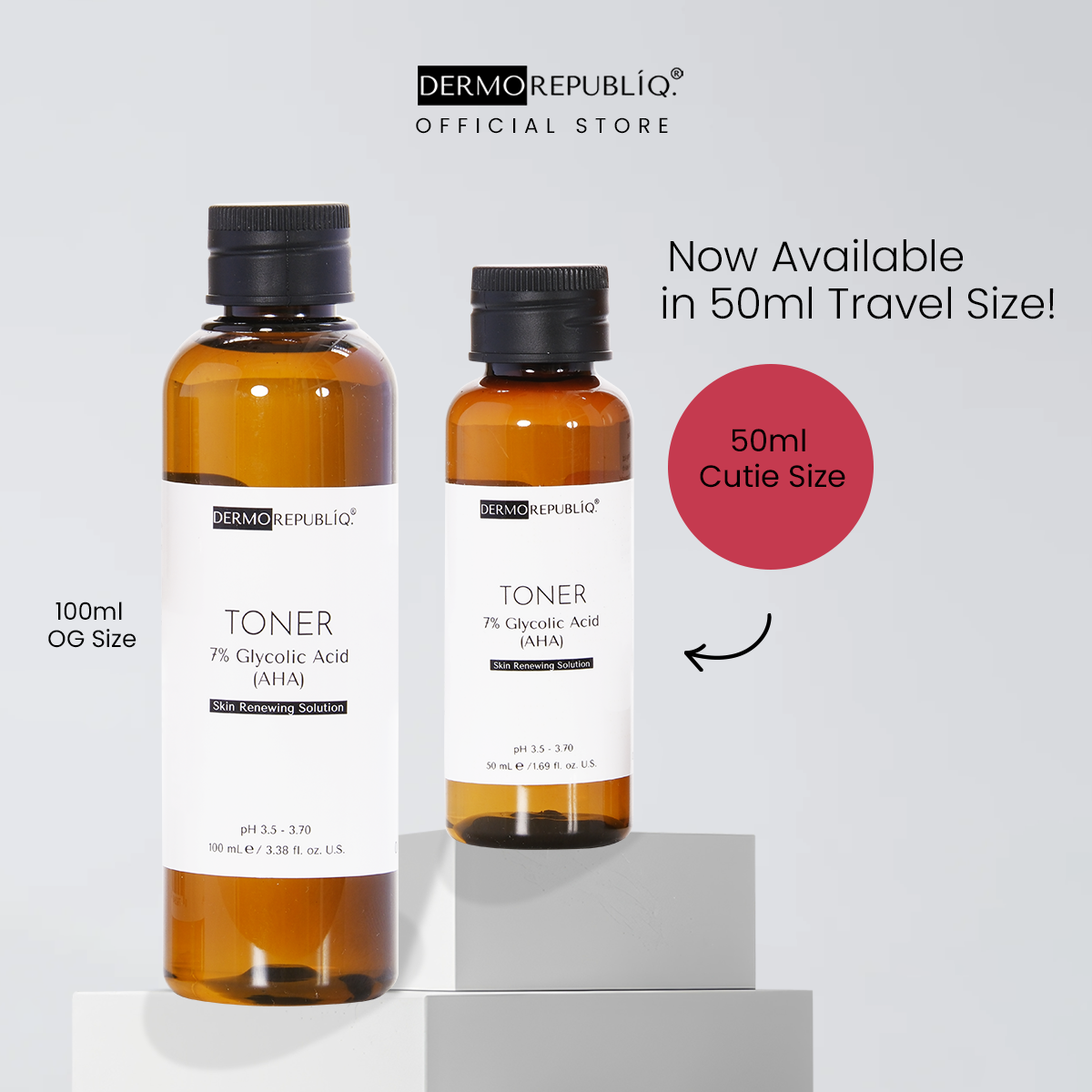 Dermorepubliq 7% Glycolic Acid (AHA) Skin Renewing Toner - 100 mL