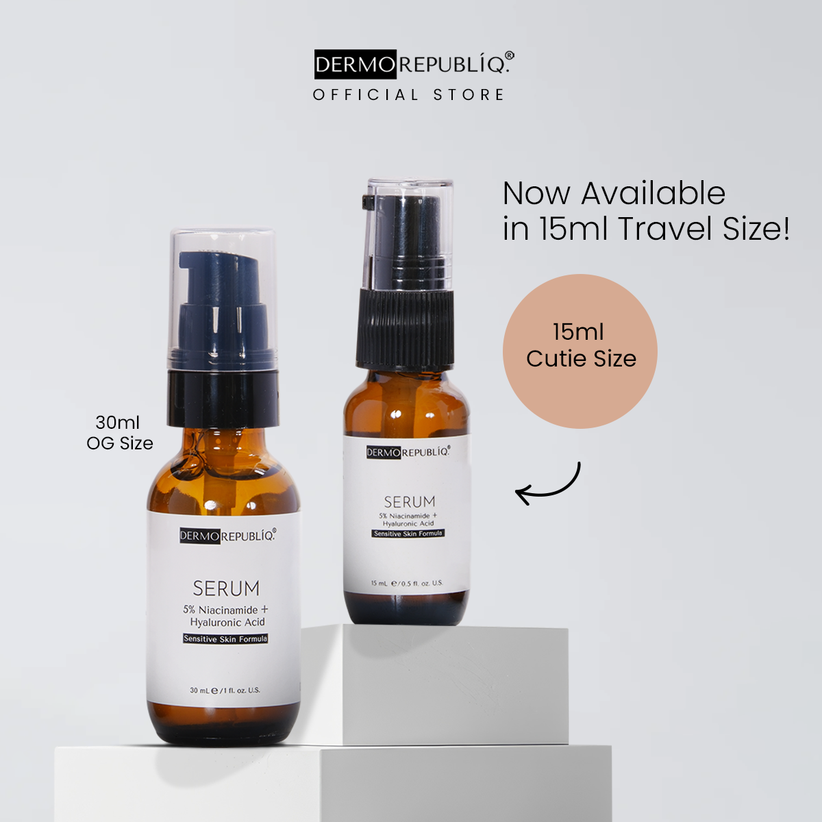 Dermorepubliq 5% Niacinamide + Hyaluronic Acid Sensitive Skin Formula Serum - 30 mL