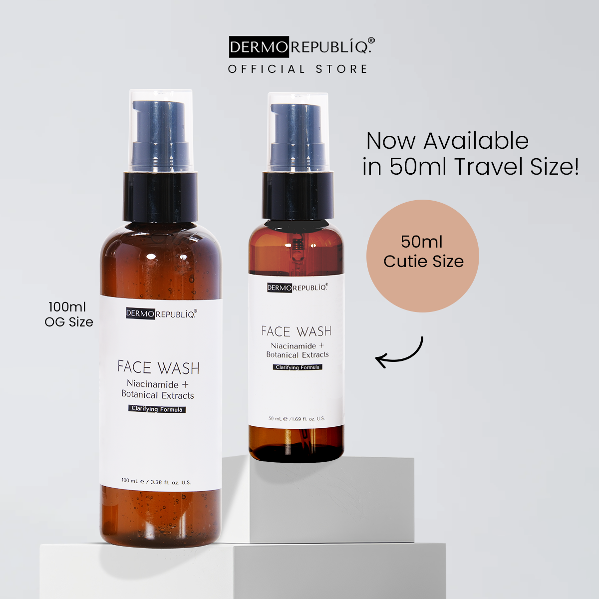 Dermorepubliq Clarifying Gentle Face Wash Niacinamide + Botanical Extracts - 100 mL
