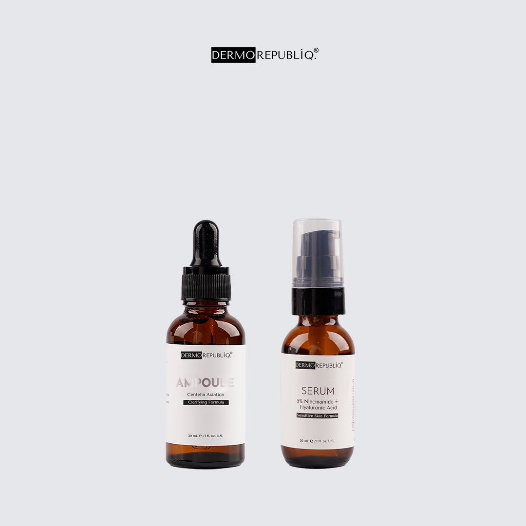 Dermorepubliq Dermo Duo - Calm and Clarify (82% Cica Clarifying Ampoule + 5% Niacinamide + Hyaluronic)