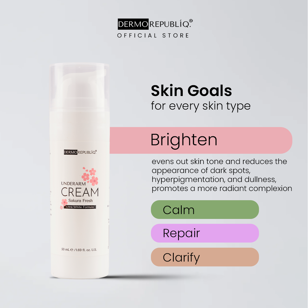 Dermorepubliq Sakura Fresh Ultra White Underarm Cream
