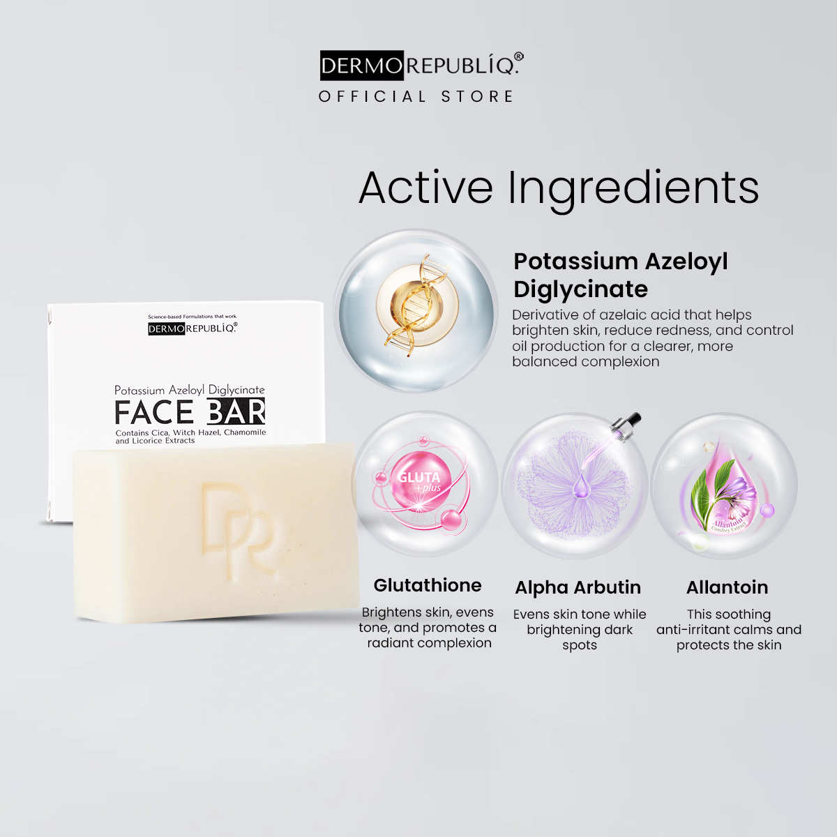 Potassium Azeloyl Diglycinate Clarifying Oil Control for Acne prone Face Bar Soap – 135g