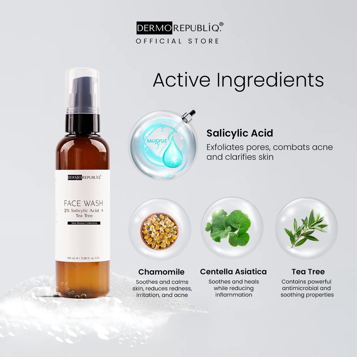 Dermorepubliq Skin Renew 2% Salicylic Acid + Tea Tree Face Wash