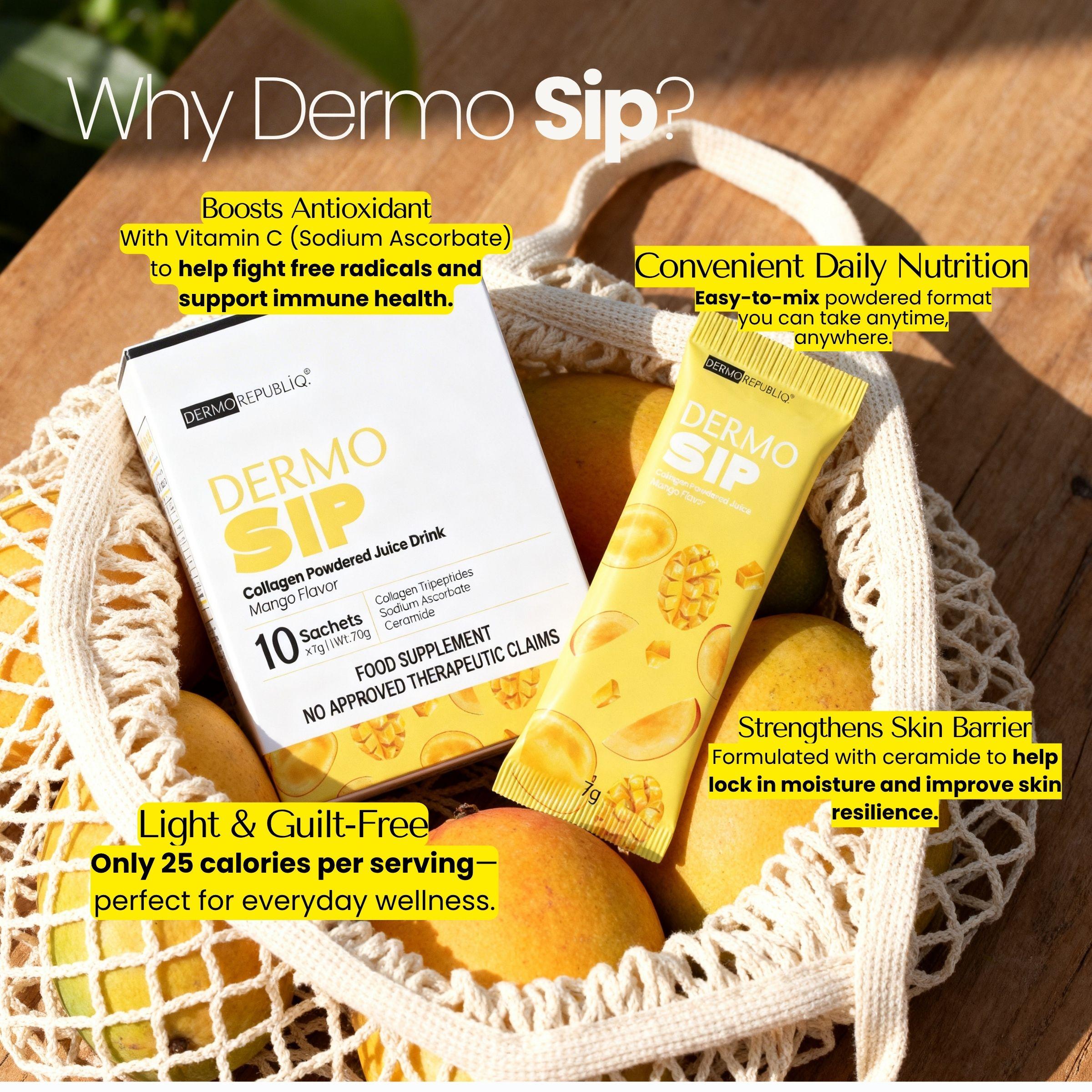 Dermosip Collagen Radiance Juice - Mango