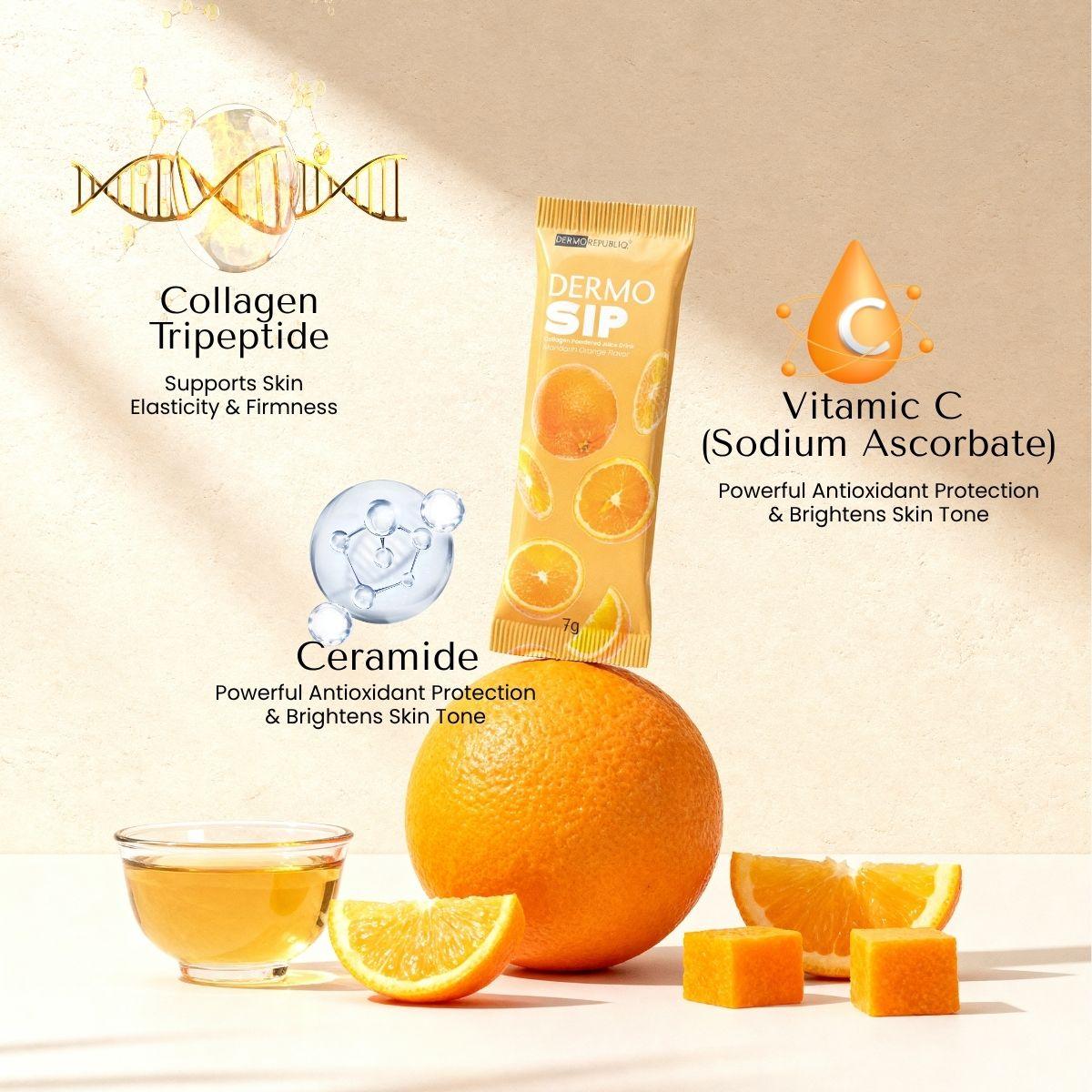 Dermosip Collagen Radiance Juice - Orange