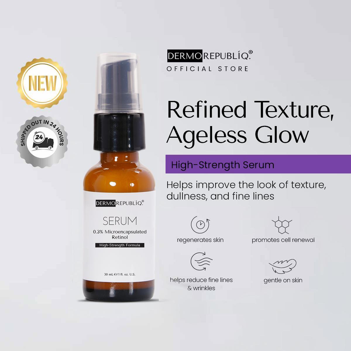 Dermorepubliq 0.3% Microencapsulated Retinol Serum – High-Strength Formula