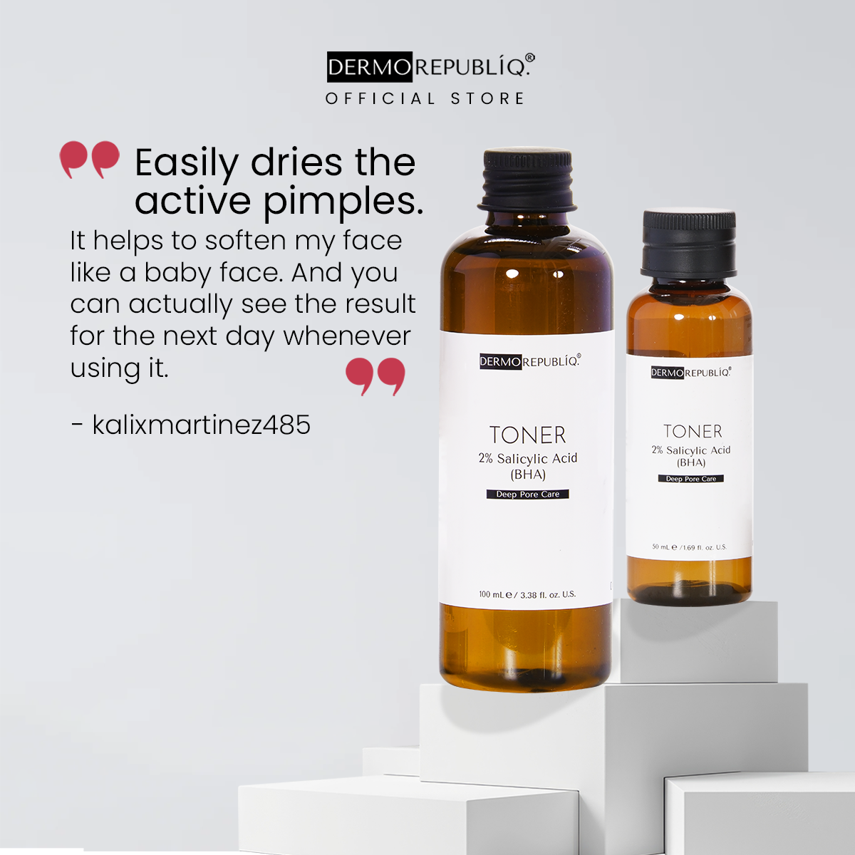 Dermorepubliq 2% Salicylic Acid (BHA) Deep Pore Care Toner - 100 mL