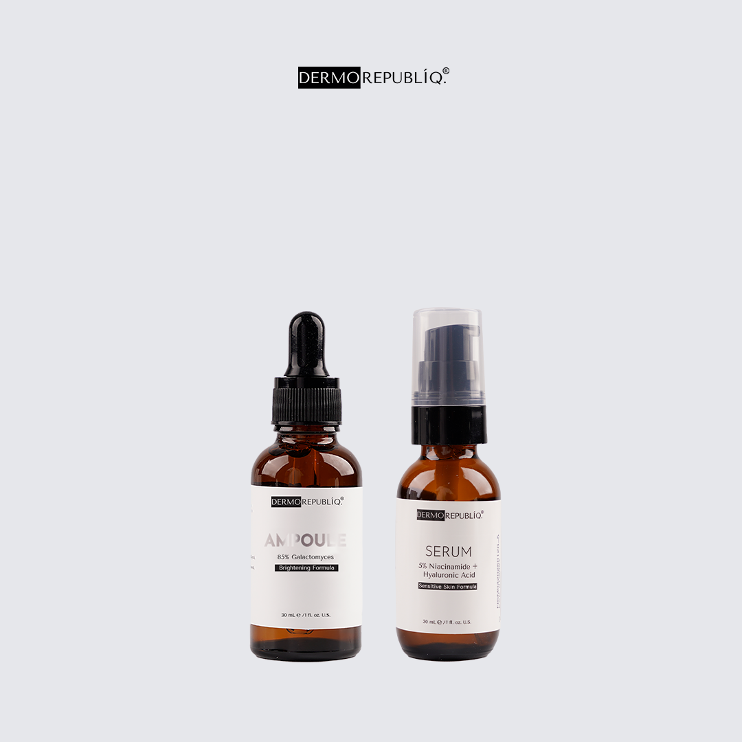 Dermorepubliq Dermo Duo - Bright and Clarify (85% Galactomyces Ampoule + 5% Niacinamide + Hyaluronic)