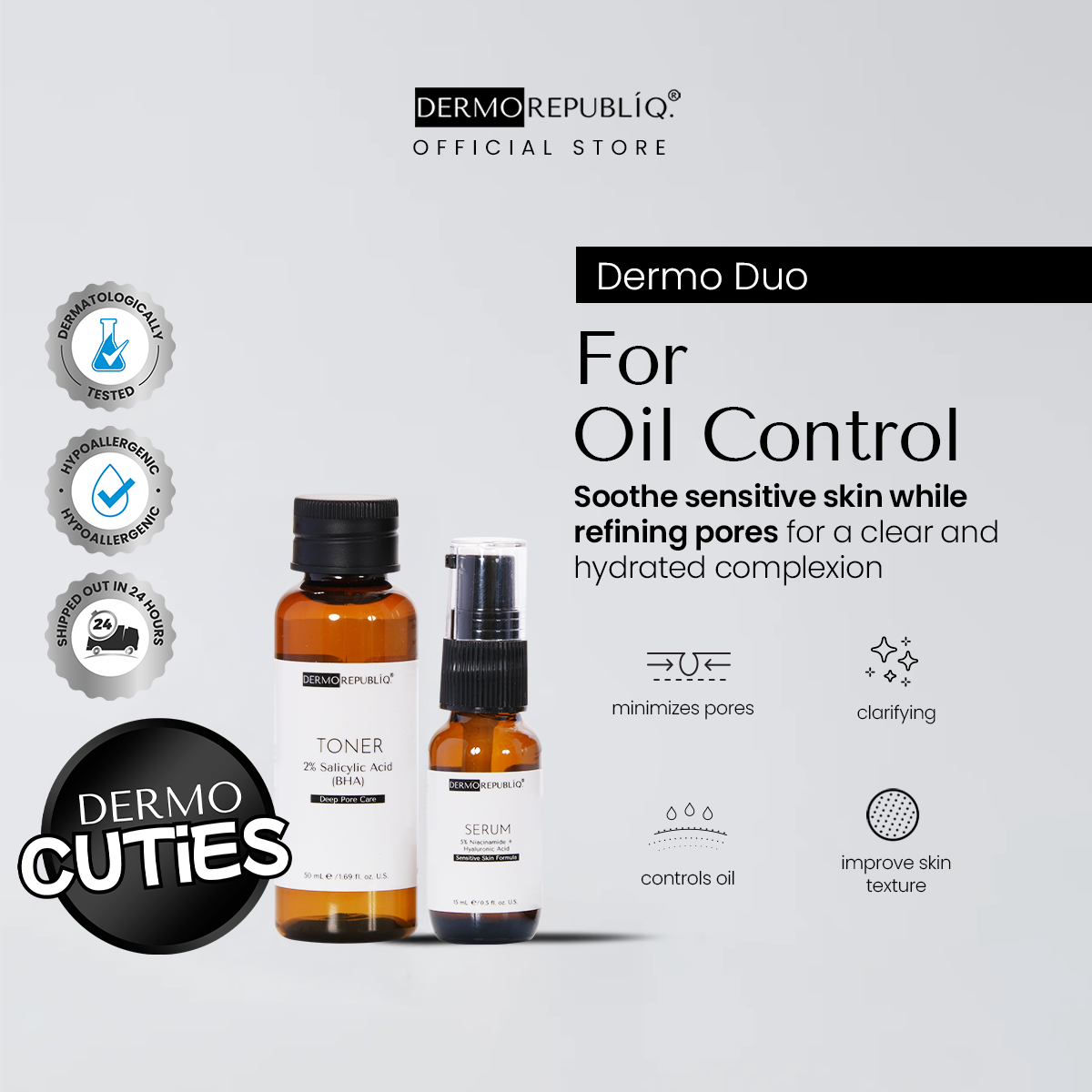 Dermorepubliq Duos  - Oil Control (5% Niacinamide + Salicylic Acid)