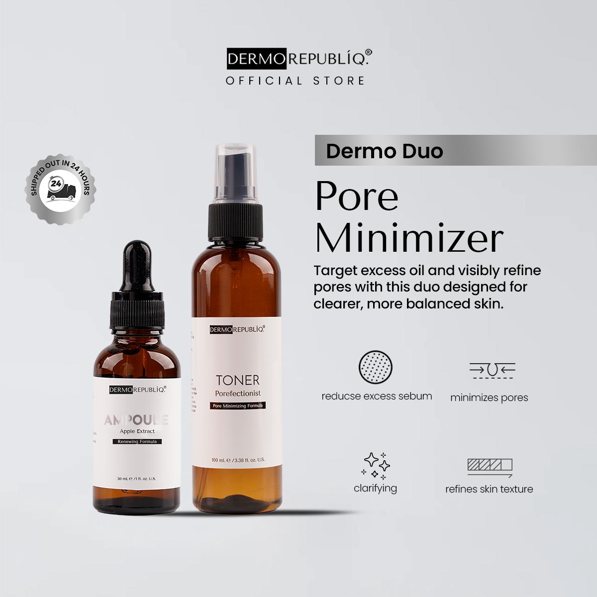 Dermorepubliq Dermo Duo - Pore Minimizer (Apple Renewing Ampoule + Porefectionist Pore Minimizing)