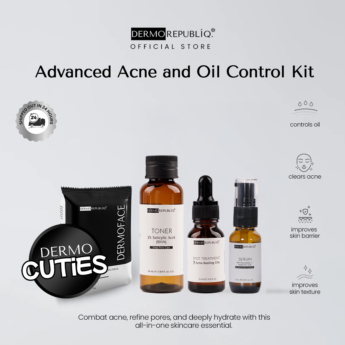 Dermorepubliq Advanced Acne and Oil Control Kit