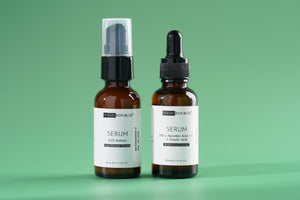 Dermorepubliq Vitamin C (L-Ascorbic) & Retinol Serum Morning and Night Set - Prevent and Correct - 2x30mL