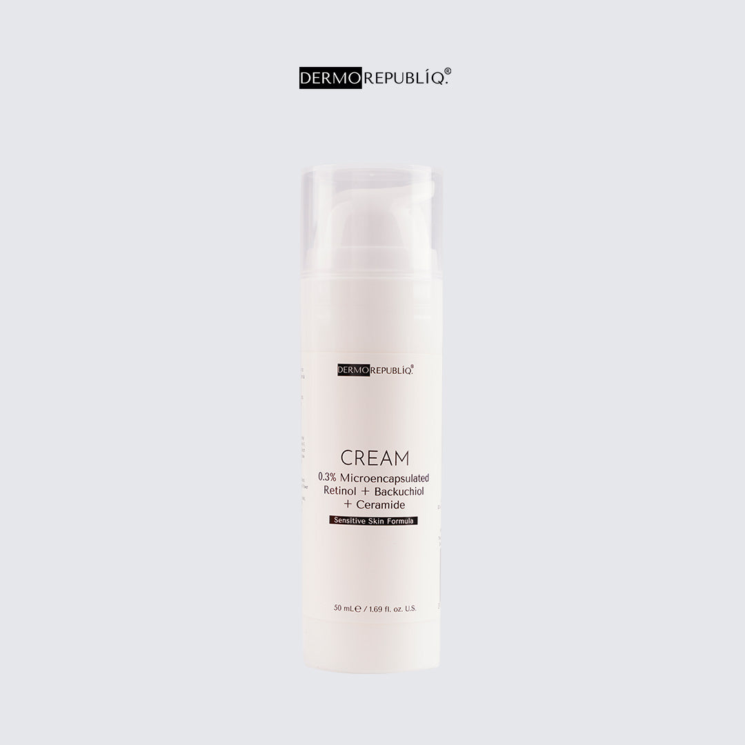 Dermorepubliq 0.3% Microencapsulated Retinol + Backuchiol + Ceramide NP Face Cream
