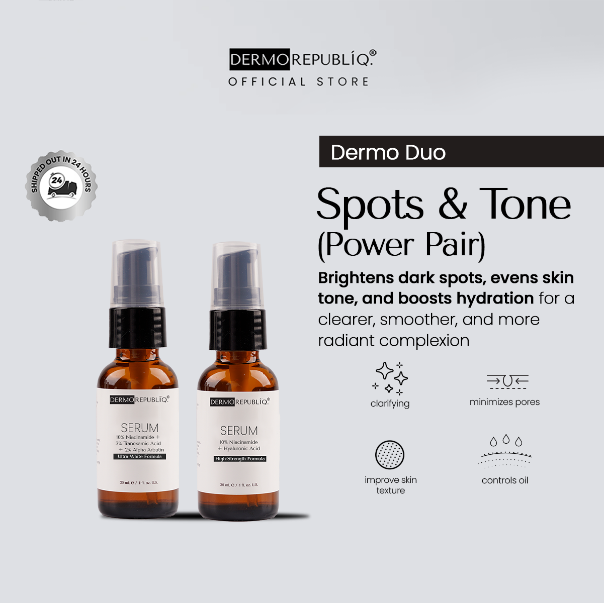 Dermorepubliq Spots & Tone (Power Pair ) set