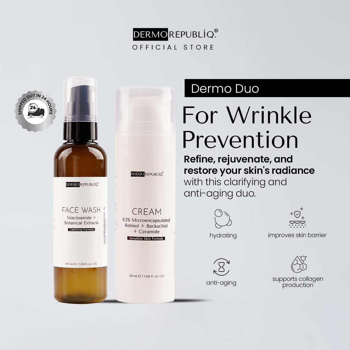 Dermorepubliq Duo - For Wrinkle Prevention