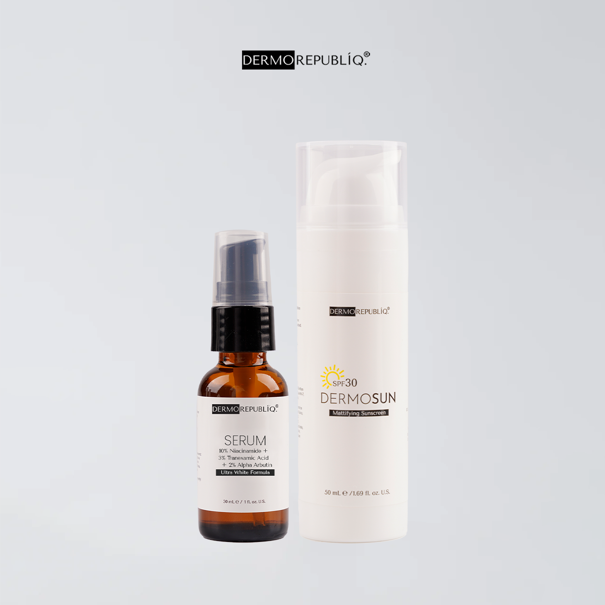 Dermorepubliq Dermo Duo - Protect and Even Out (DermoSun Sunscreen SPF30 and 10% Niacinamide)