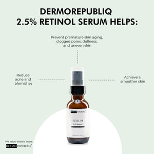 Dermorepubliq 2.5% Retinol High Strength Formula Serum - 30 mL