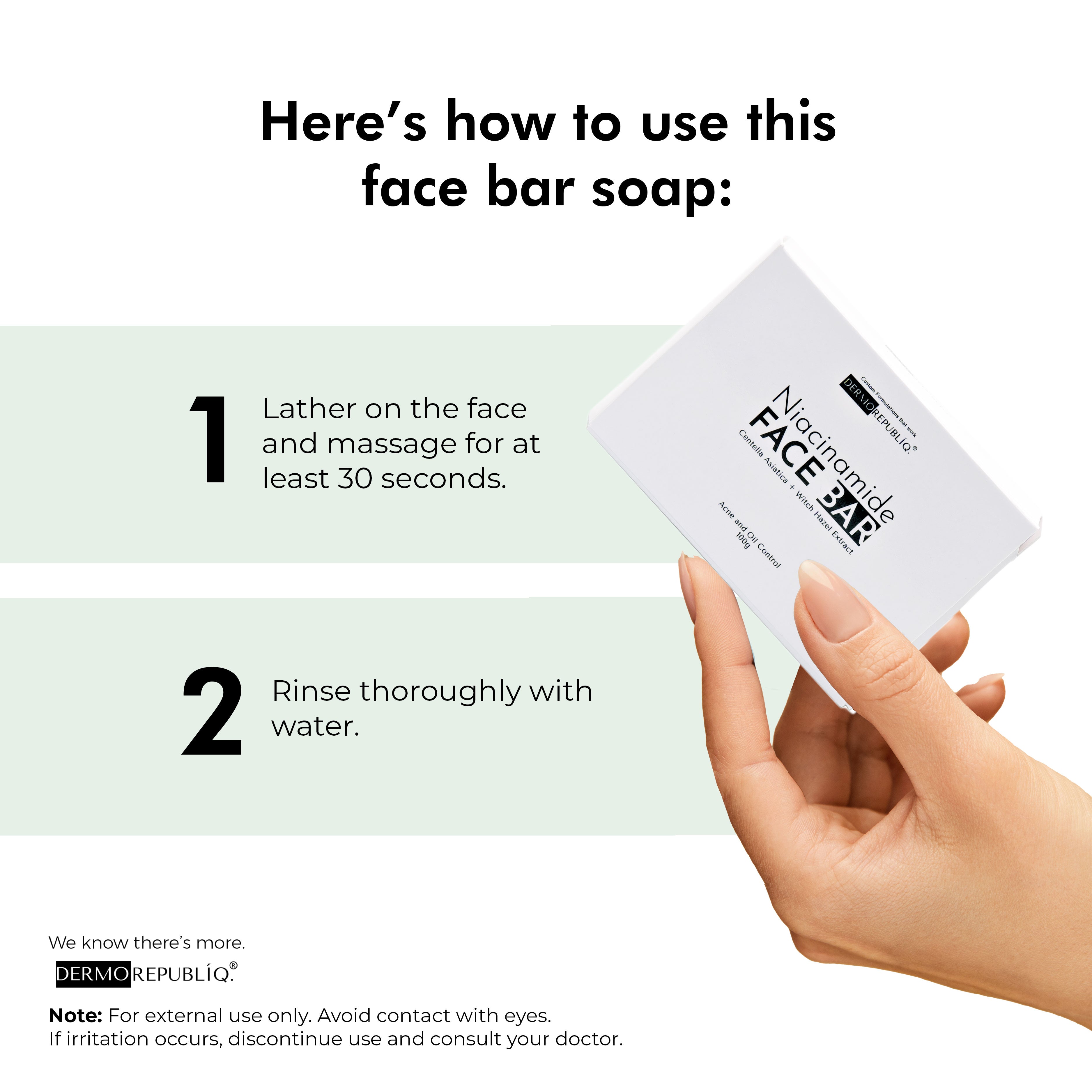 Dermorepubliq Niacinamide Acne And Oil Control Face Bar Soap - 100 G