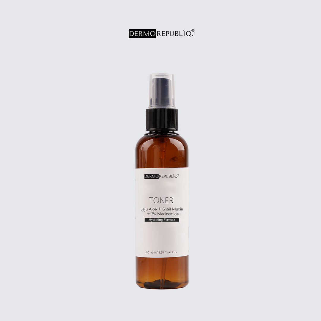 Dermorepubliq Jeju Aloe + Snail Mucin + 2% Niacinamide Hydrating Toner - 100 mL