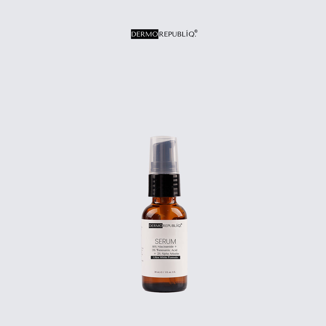 Dermorepubliq 10% Niacinamide + 3% Tranexamic Acid + 2% Alpha Arbutin Ultra White Serum - 30 mL