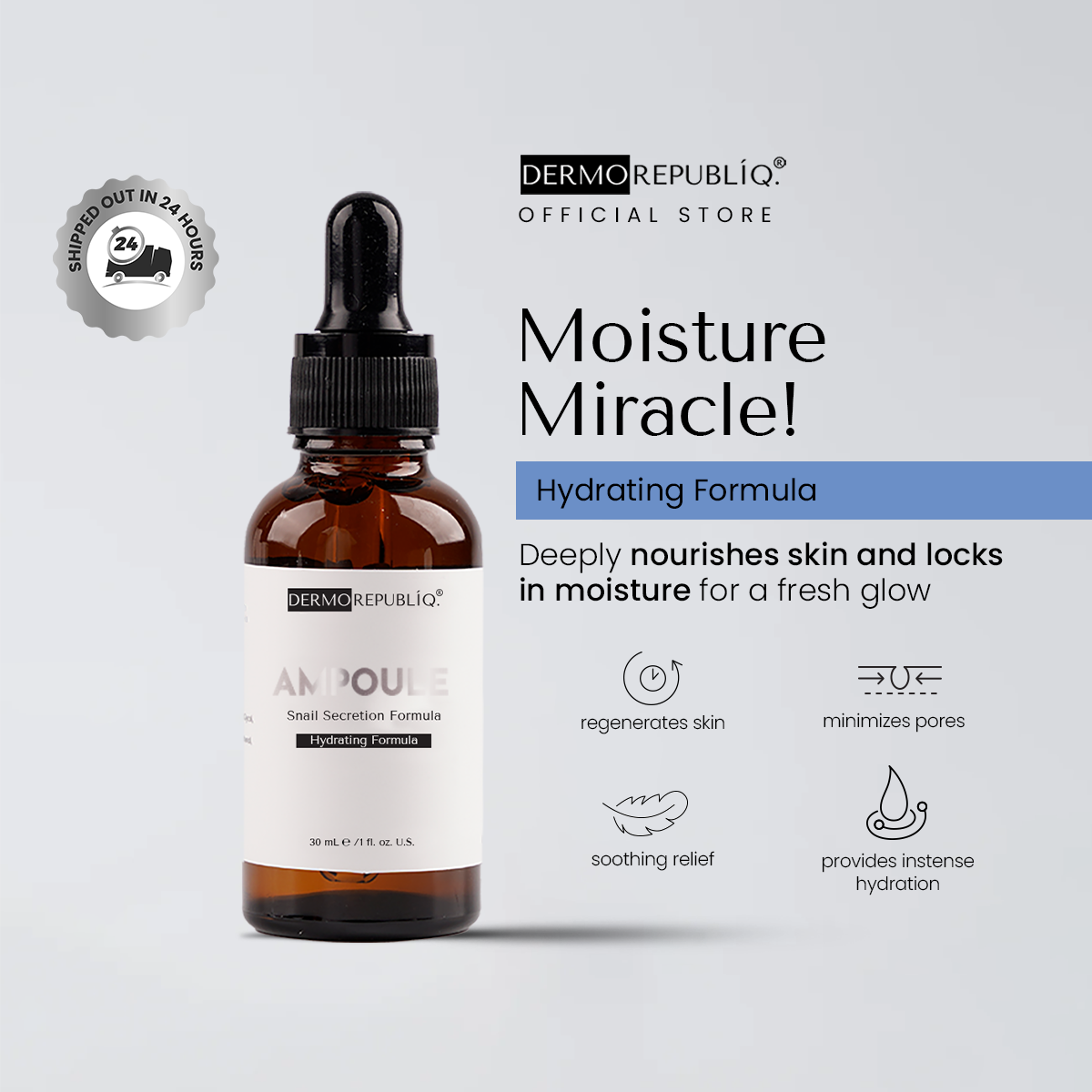 Dermorepubliq Snail Hydrating Ampoule