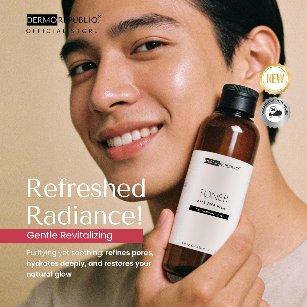 Dermorepubliq AHA BHA PHA Gentle Revitalizing Toner